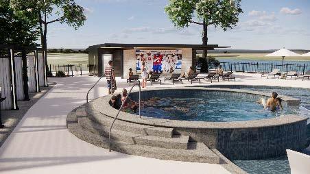 Meraki Pool Spa and Outdoor Entertainment Area – Artist Rendering