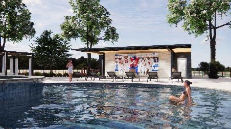 Meraki Pool with Outdoor Entertainment Area – Artist Rendering