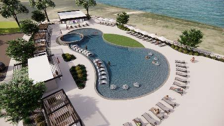 Meraki Lakeside Pool and Cabanas – Artist Rendering