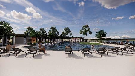 Meraki Community Pool and Lounge Area – Artist Rendering