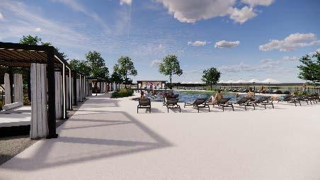 Meraki Resort-Style Pool and Cabanas – Artist Rendering