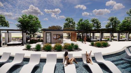 Meraki Pool with In-Water Lounge Seating – Artist Rendering