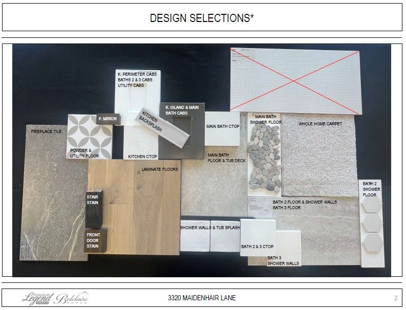 Representative photo of design selections for 3320 Maidenhair
