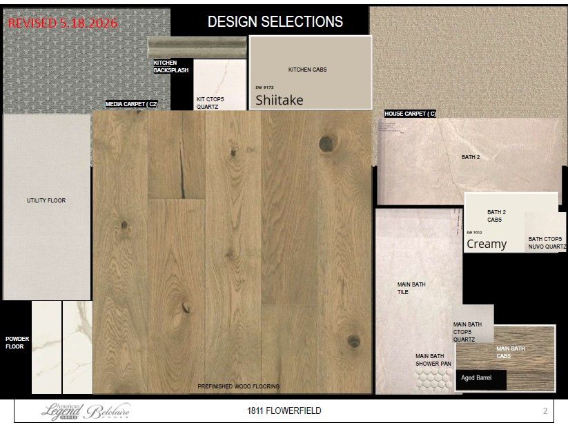 Representative photo of design selections for 1811 Flowerfield