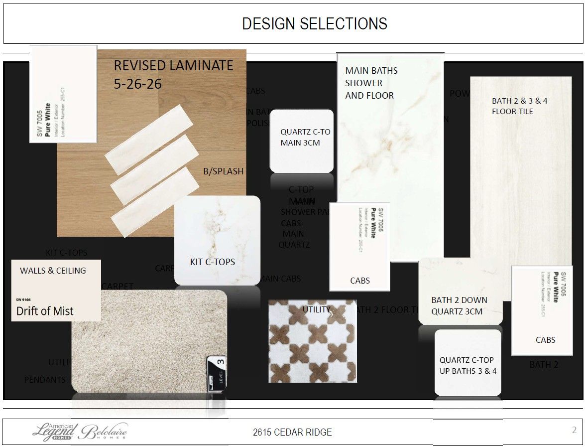 Representative photo of design selections for 2615 Cedar Ridge