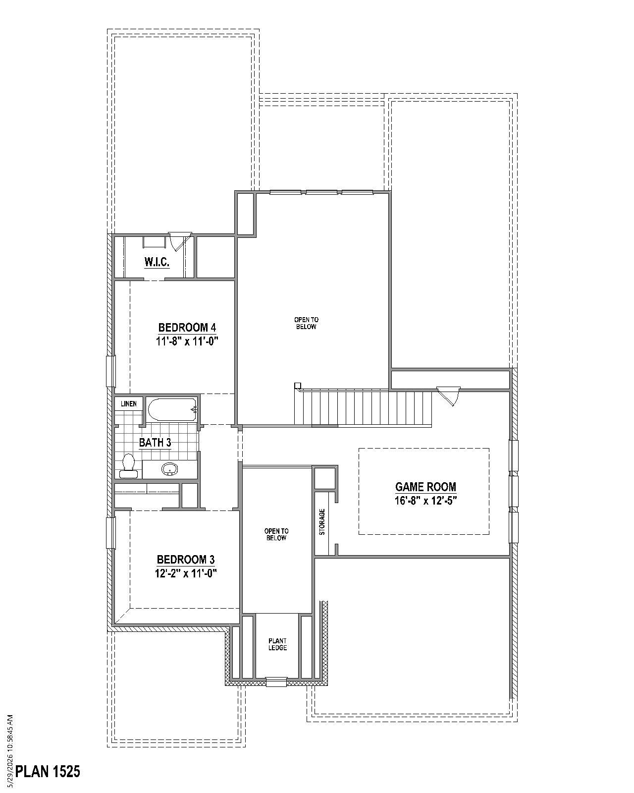 Plan 1525 2nd Floor