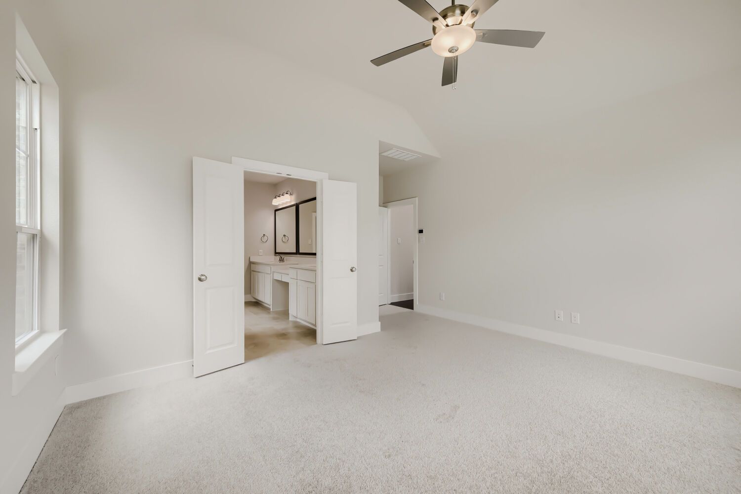 Representative photo of main bedroom for Plan 1458