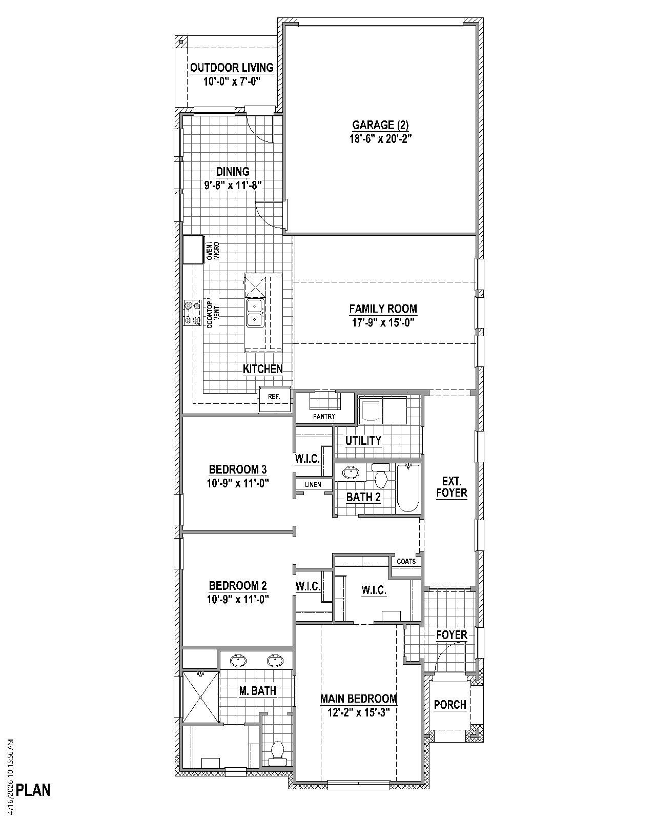 Plan 1452 E 1st Floor