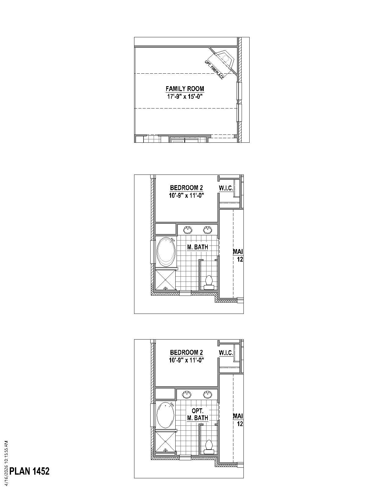 Plan 1452 E Options