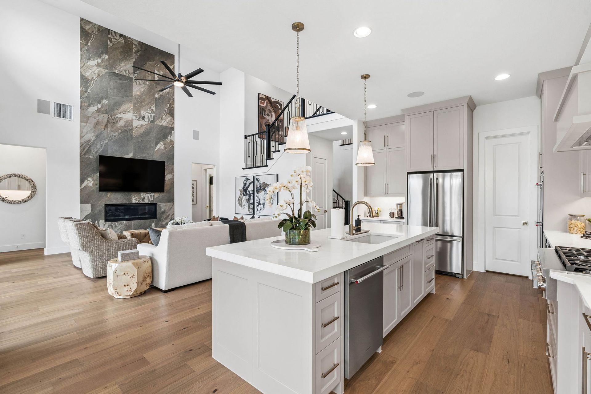 Chef-Inspired Kitchen with Oversized Island