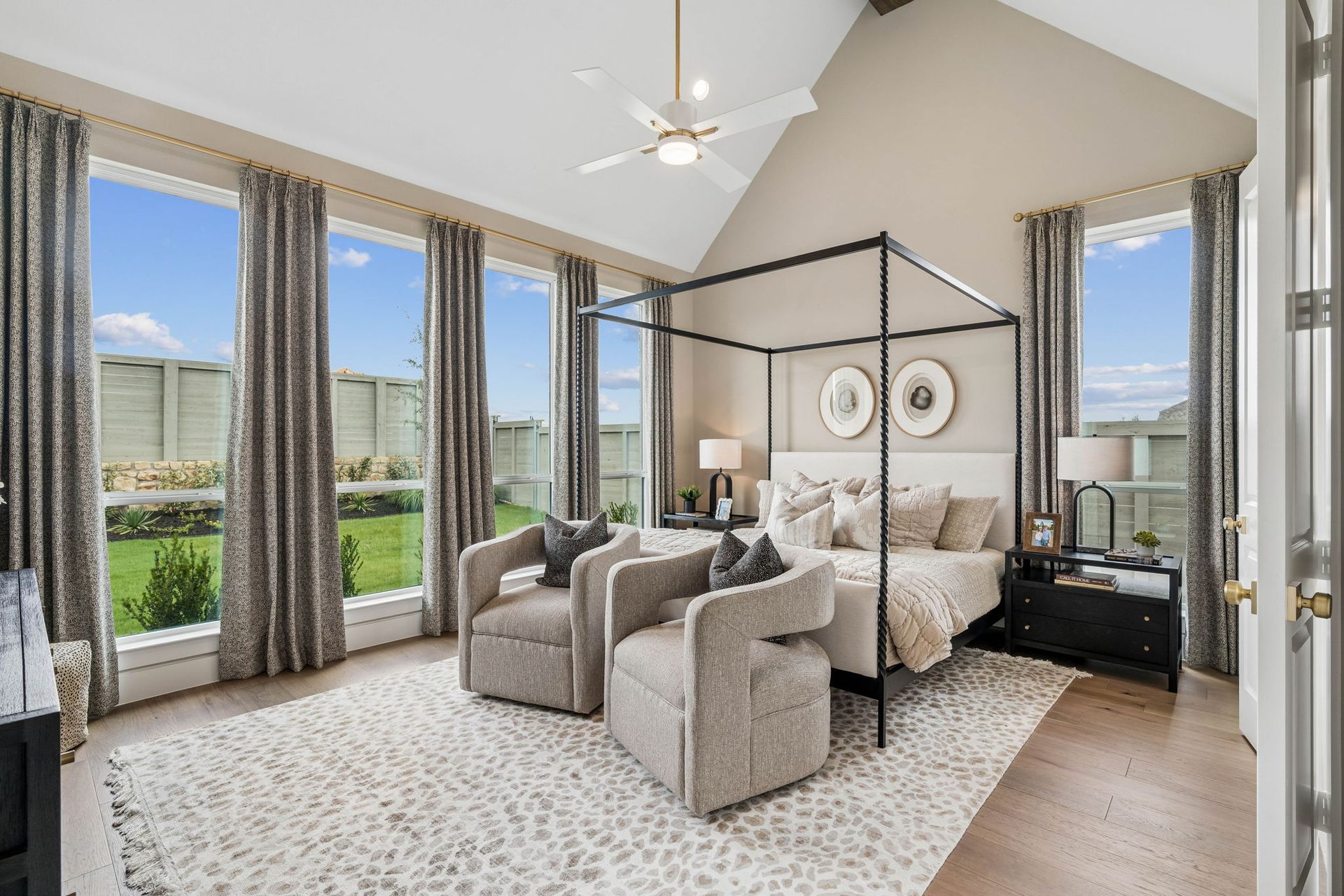 Luxury Primary Suite with Vaulted Ceiling