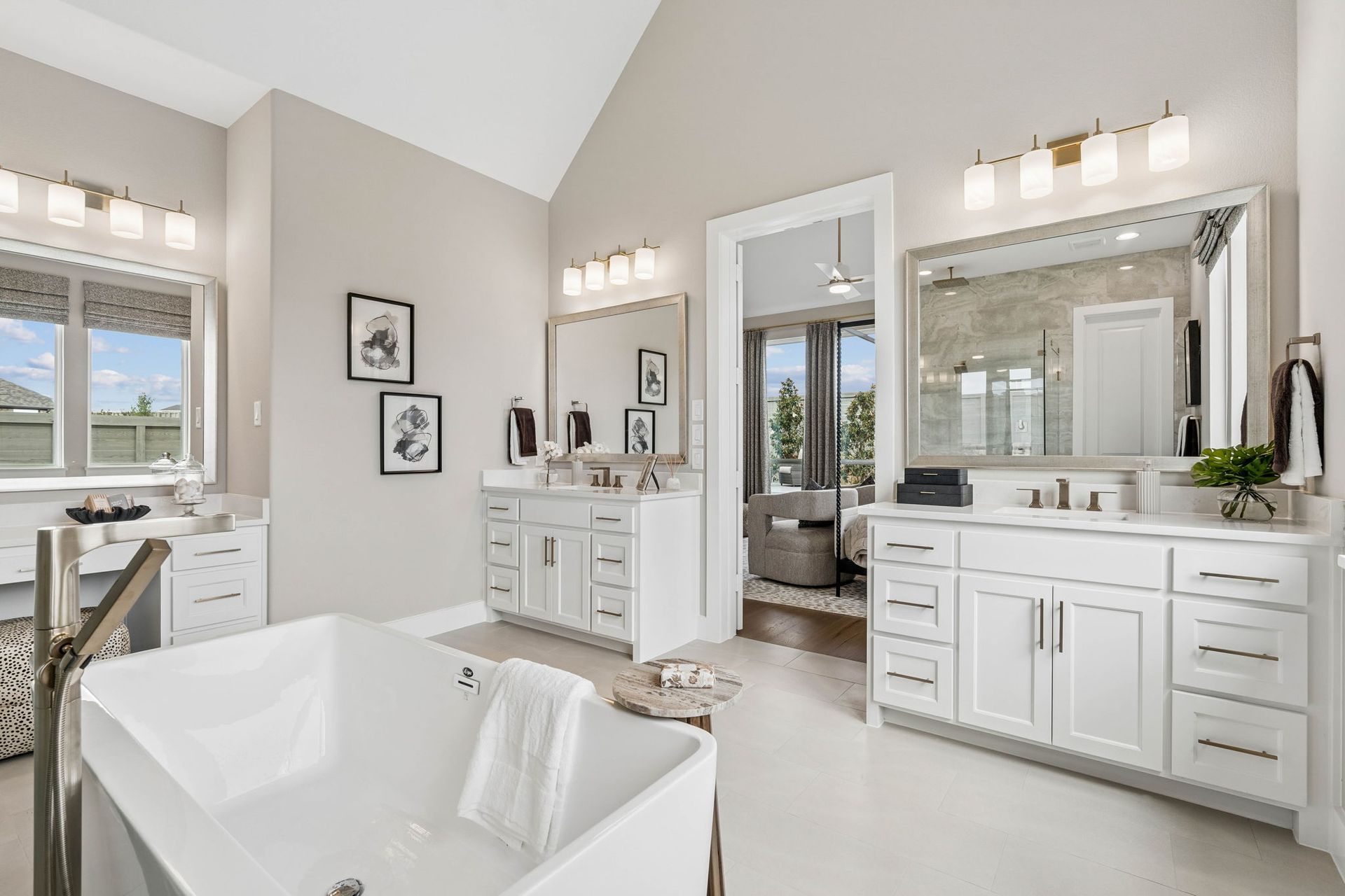 Spa-Like Main Bath with Dual Vanities