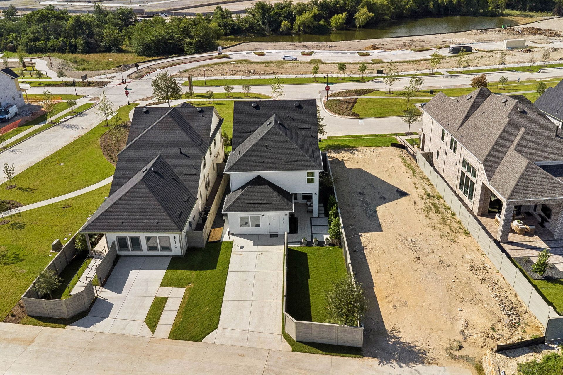Aerial View Showcasing Home and Community Setting