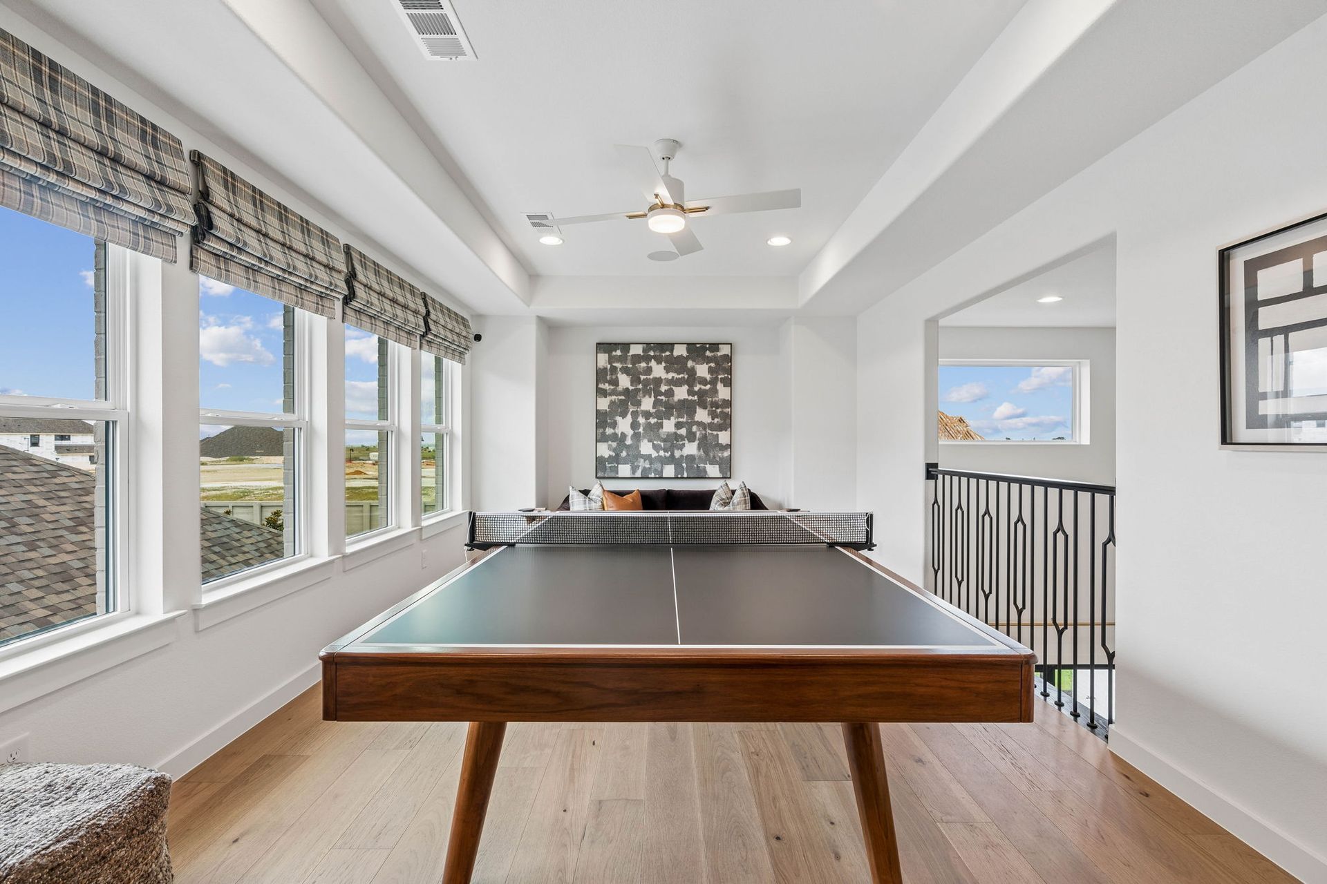 Spacious Game Room with Ping Pong Table