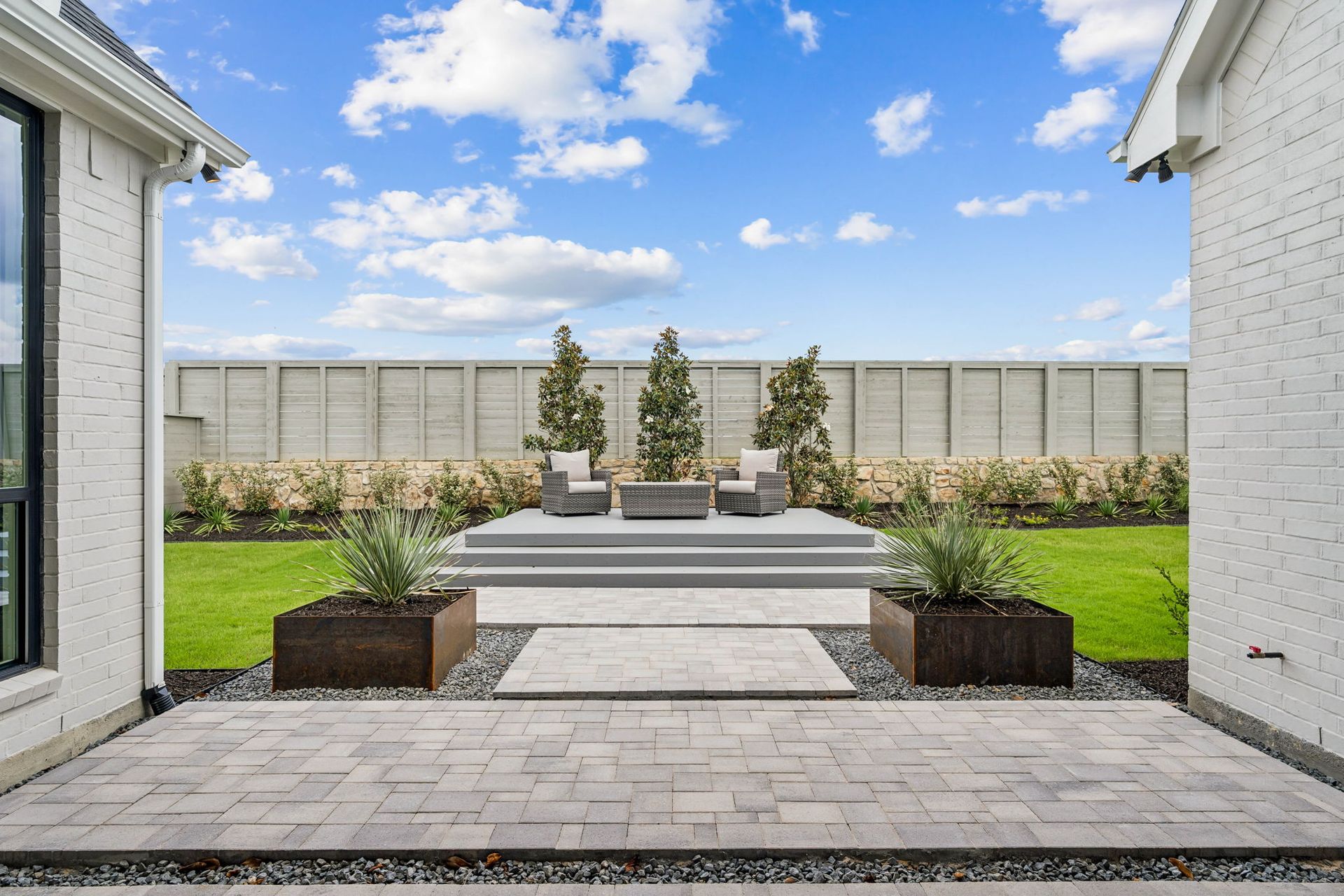 Resort-Style Backyard with Custom Patio