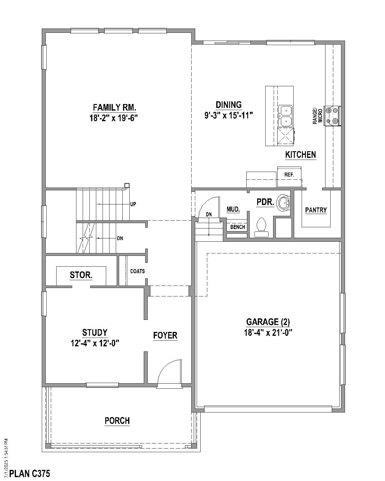 Plan C375 1st Floor