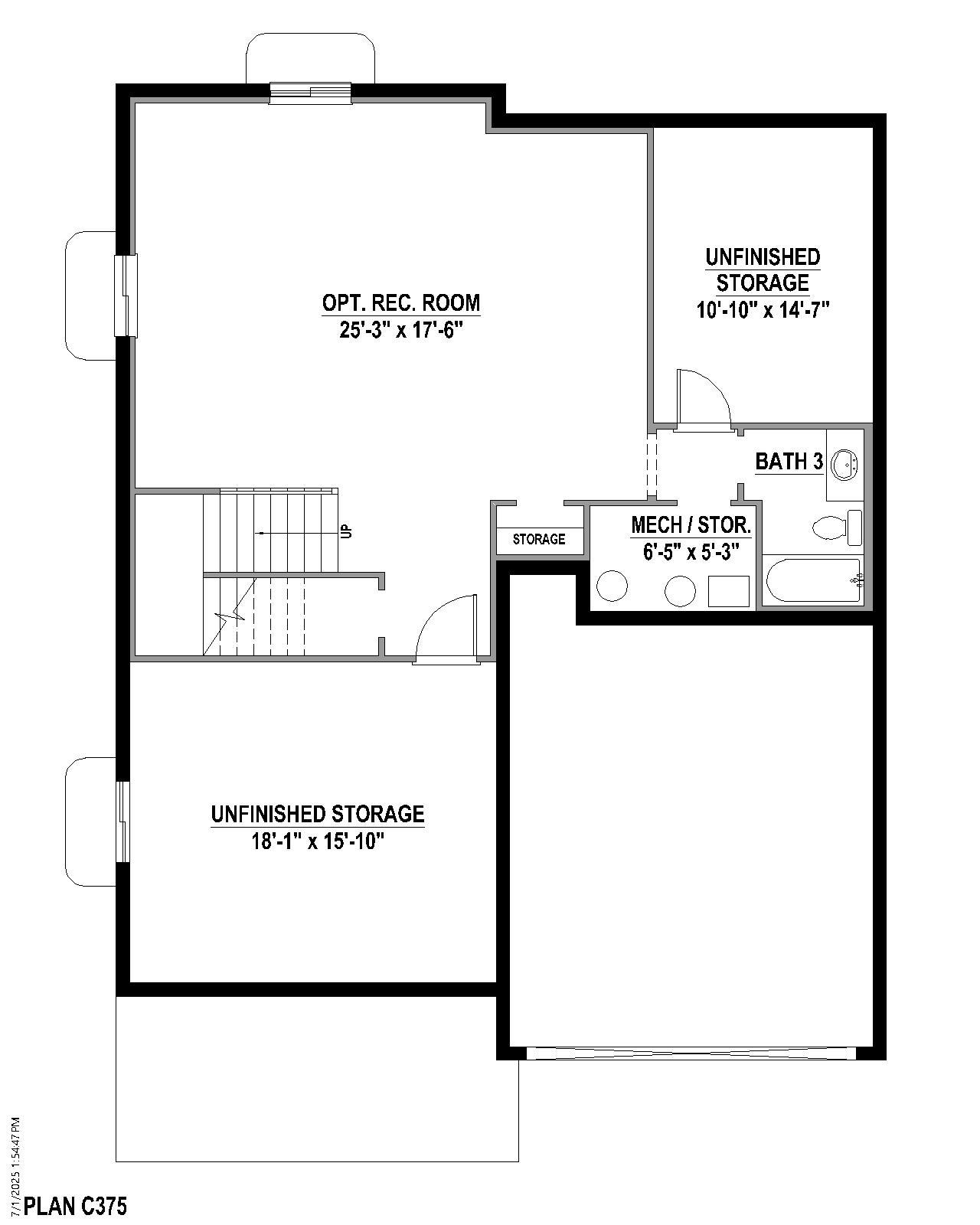 Plan C375 Base Rec
