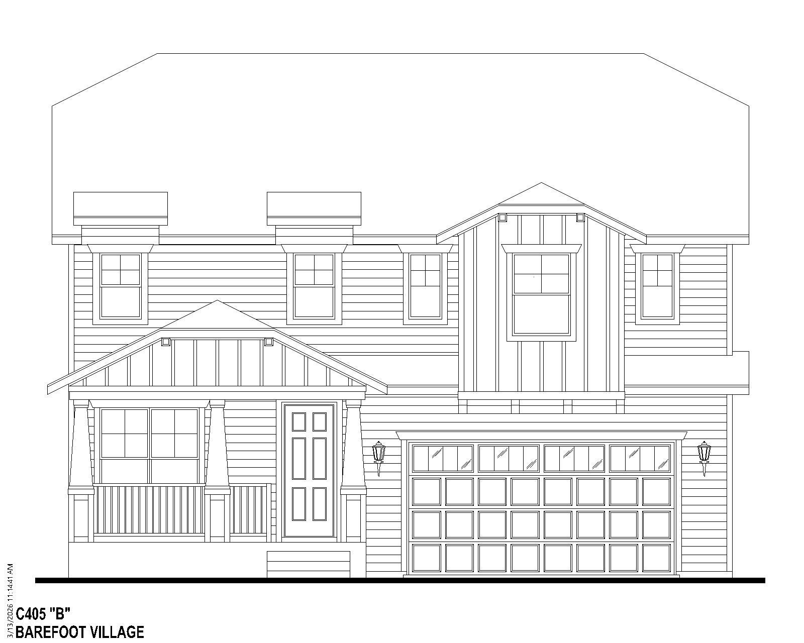 Plan C405 BV Elevation B