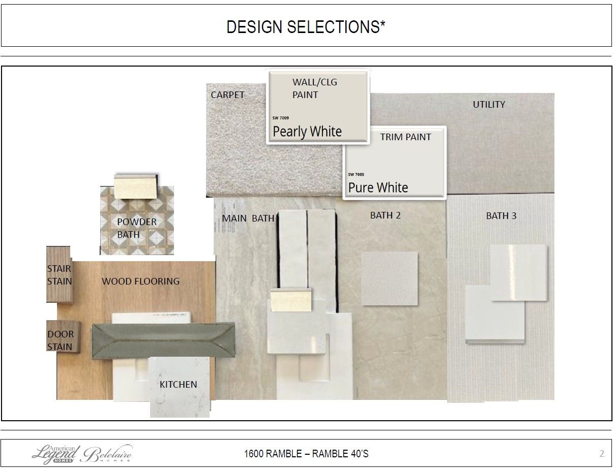 Representative photo of design selections for 1600 Ramble Way