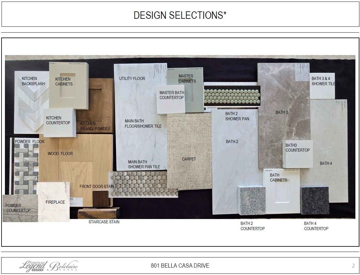 Representative photo of design selections for 801 Bella Casa