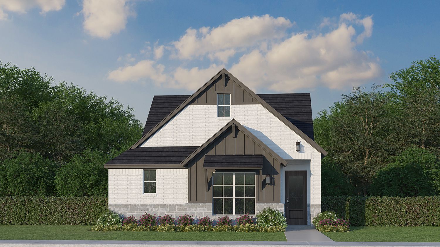 Plan 1452 Elevation H w/ Stone