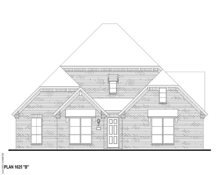 Plan 1625 Elevation B