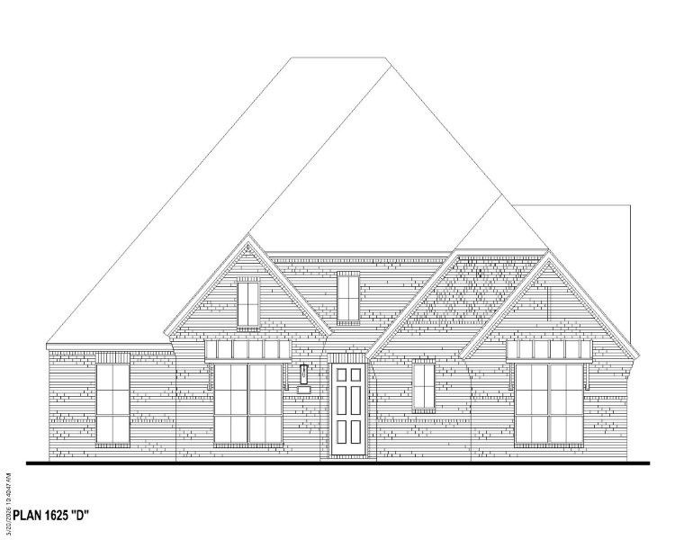 Plan 1625 Elevation D