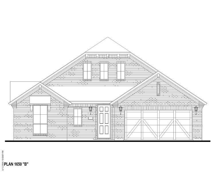 Plan 1650 Elevation B