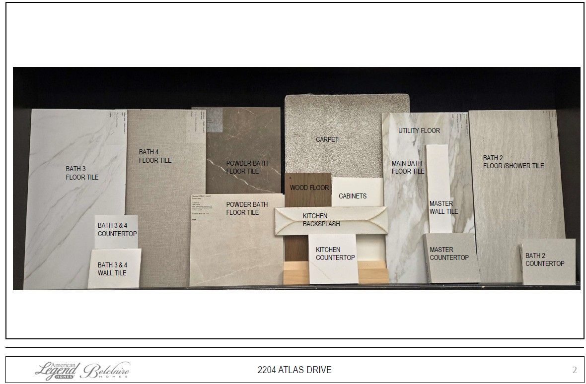 Representative image of design selections for 2204 Atlas Drive