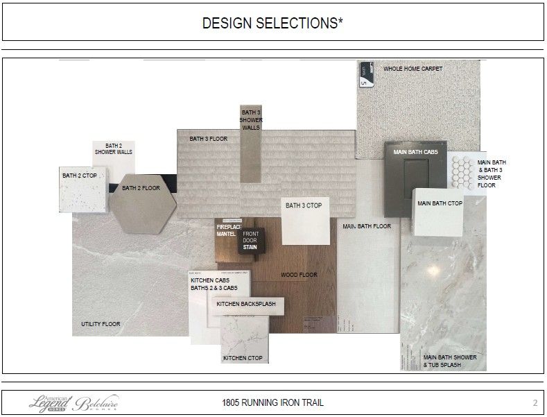 Representative photo of design selections for 1805 Running Iron