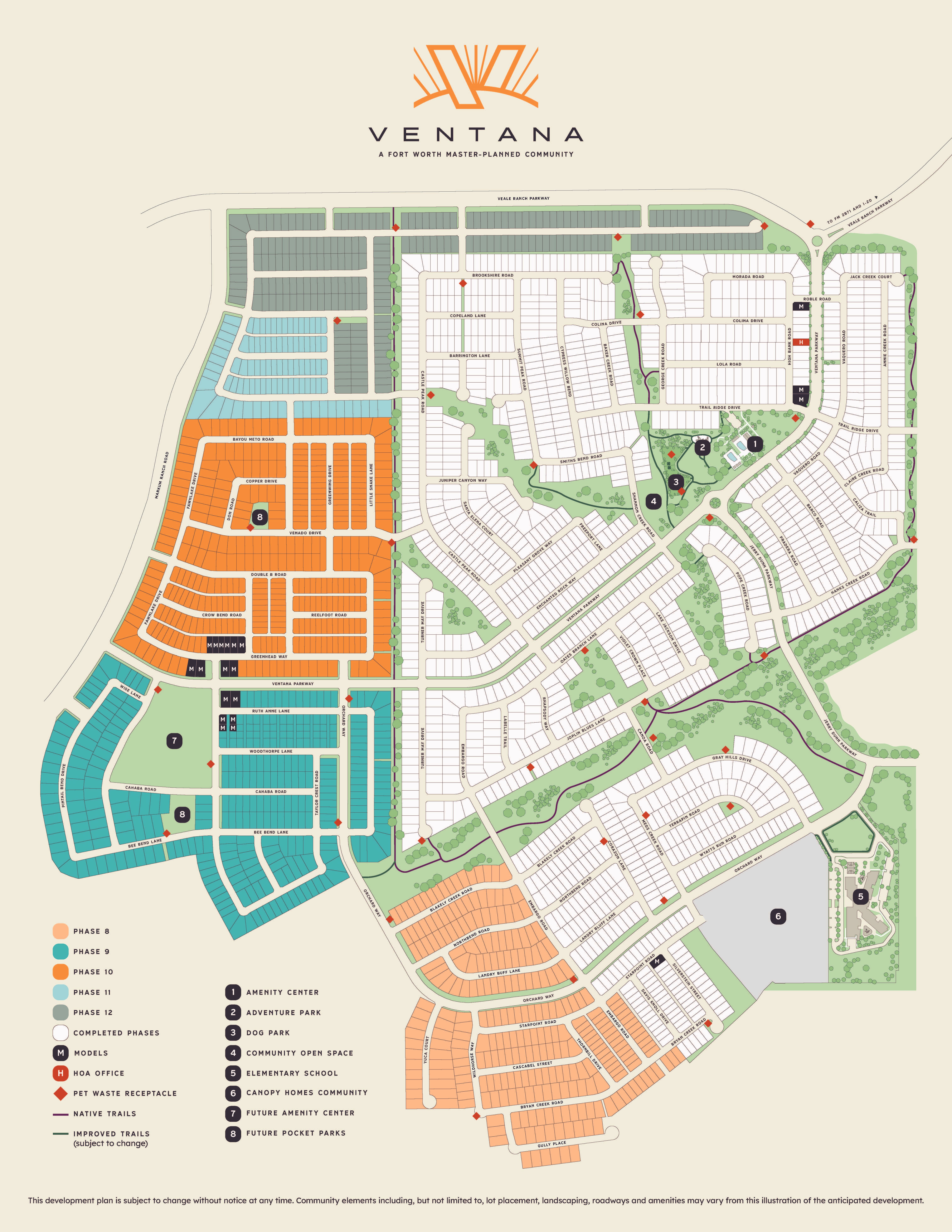 Ventana overall site map