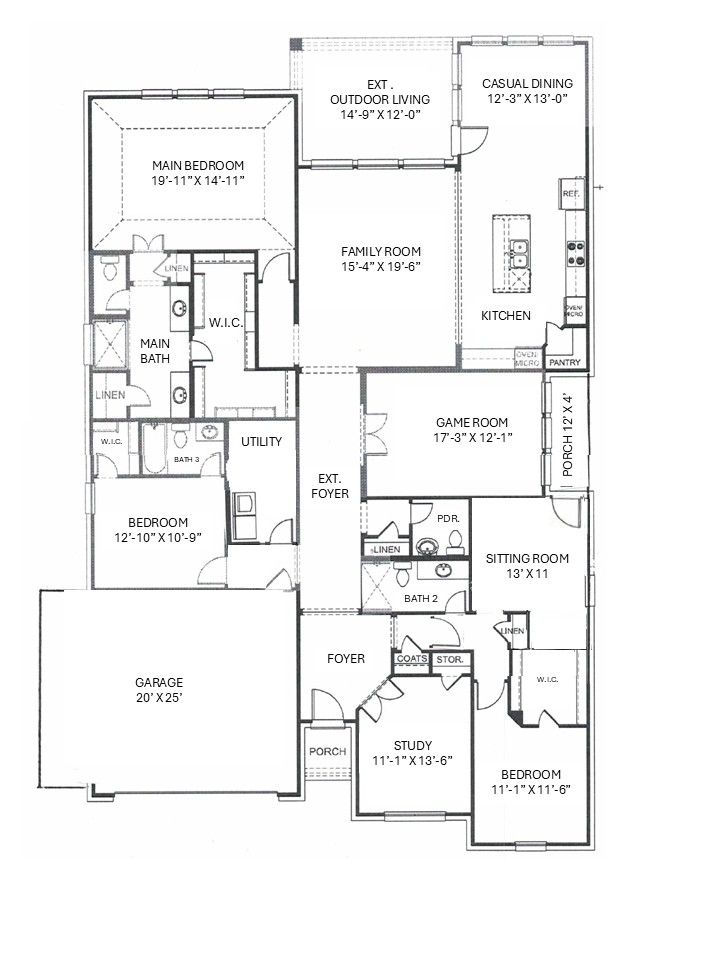2105 Ten Mile Creek Court Floor Plan