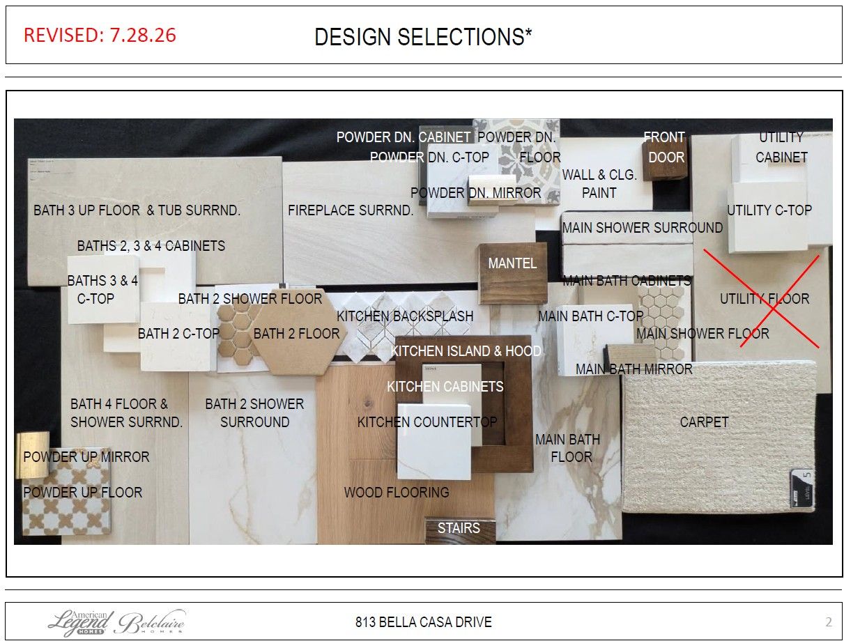 Representative photo of design selections for 813 Bella Casa