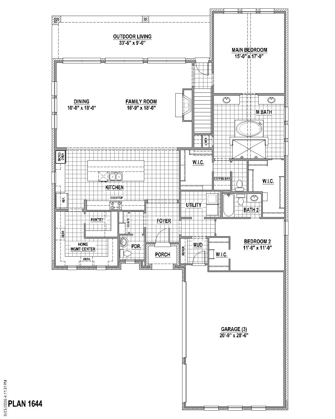 Plan 1644 1st Floor