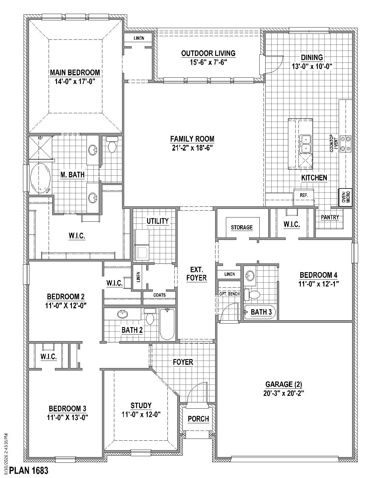 Plan 1683 1st Floor