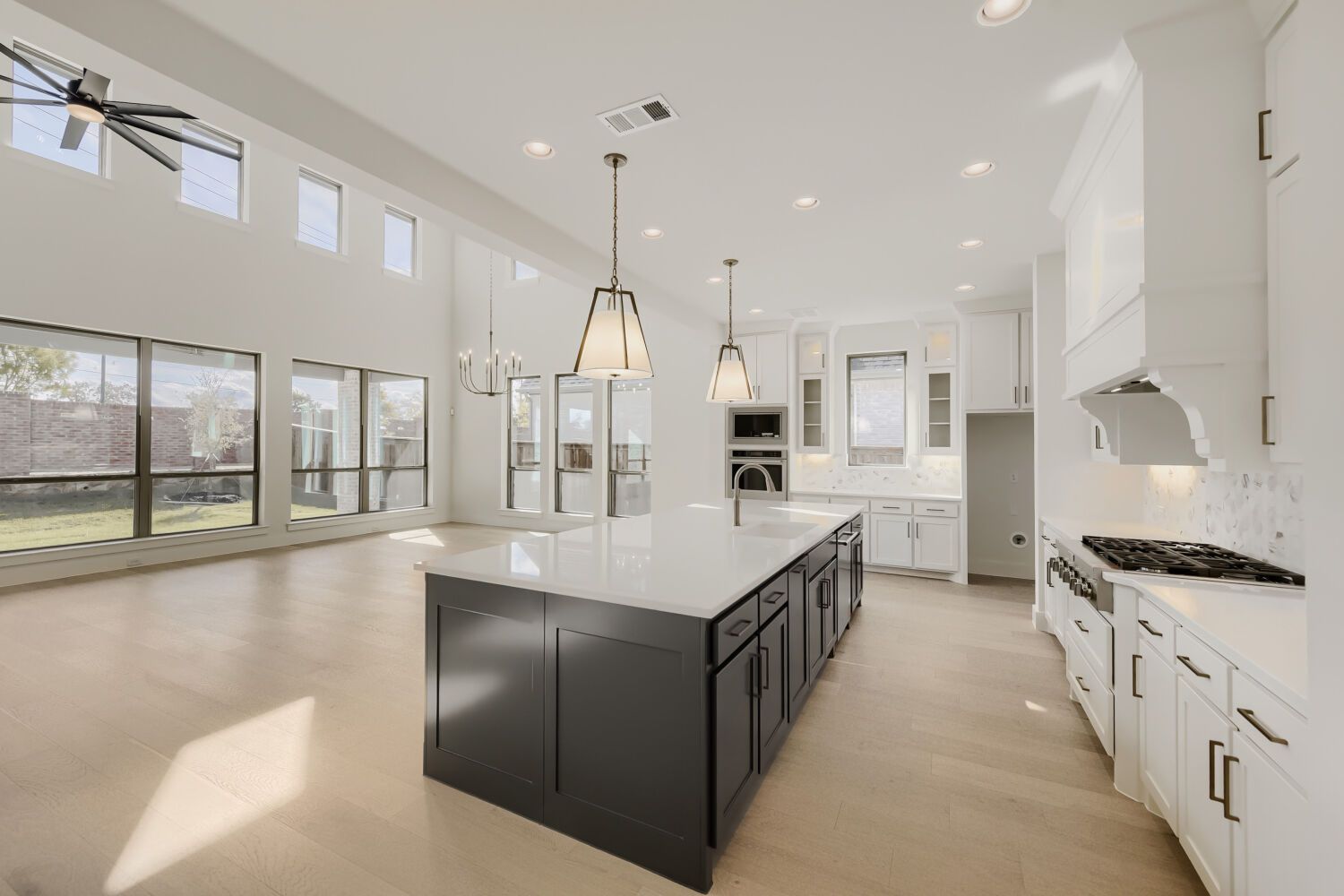 Plan 1644 Representative Photo - Kitchen/Living Area/Dining Area