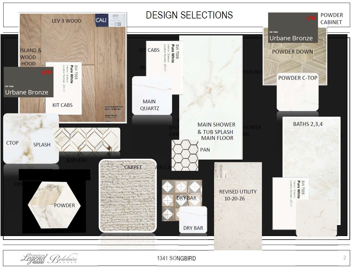 Representative photo of design selections for 1341 Songbird