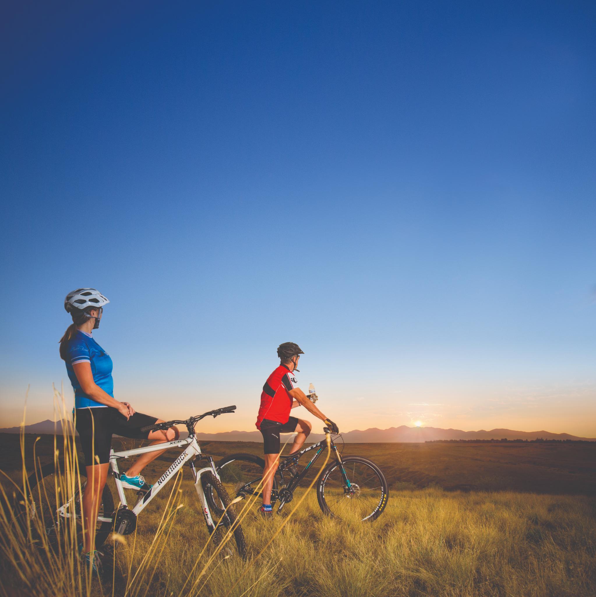 RainDance biking on trails