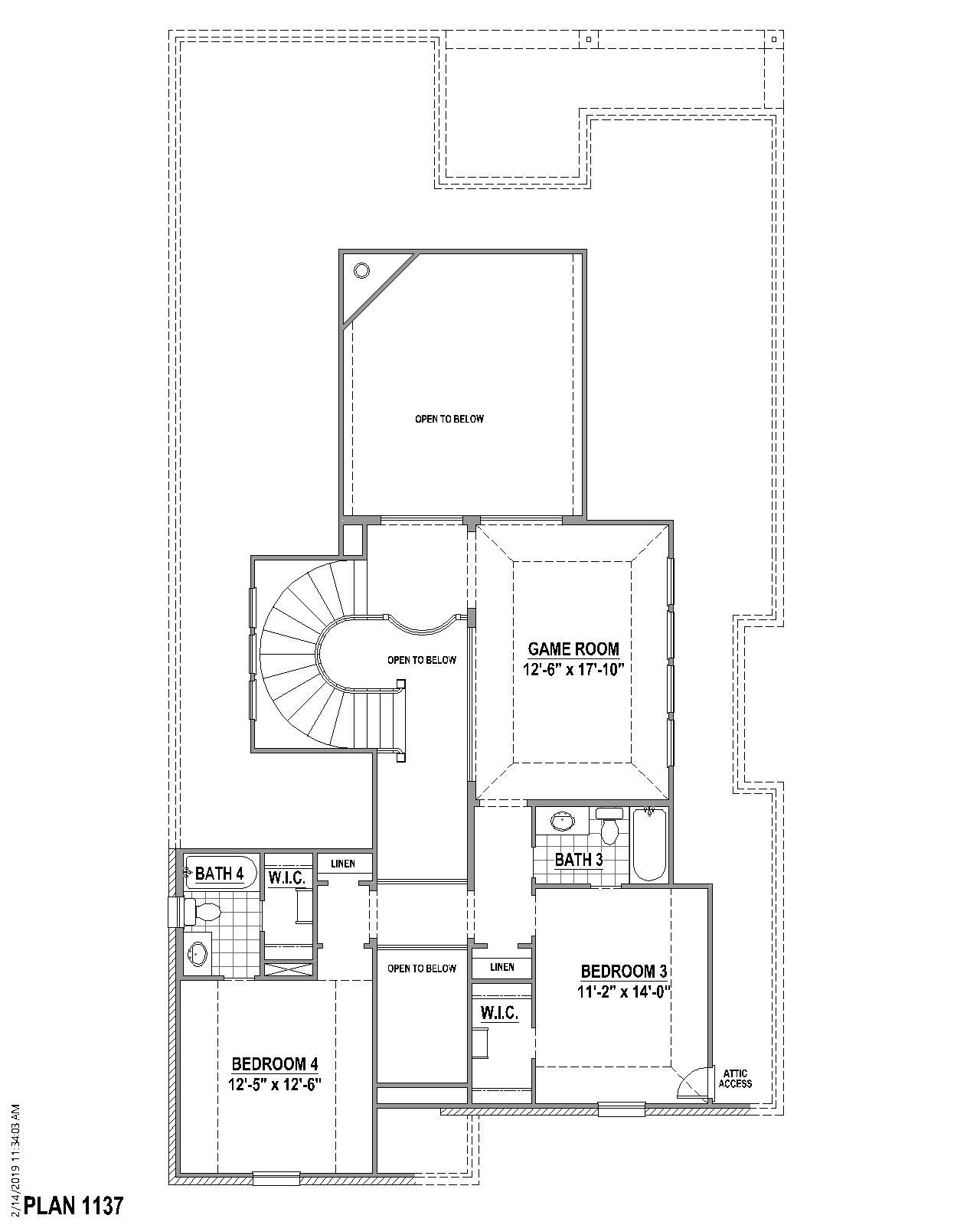 Plan 1137 2nd Floor