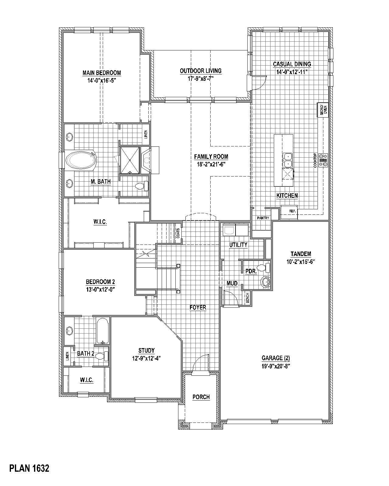 Plan 1632A 1st Floor