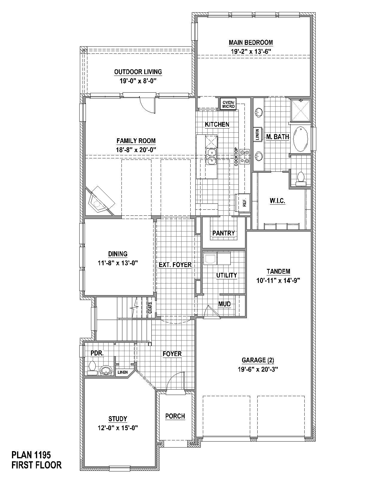 Plan 1195 1st Floor