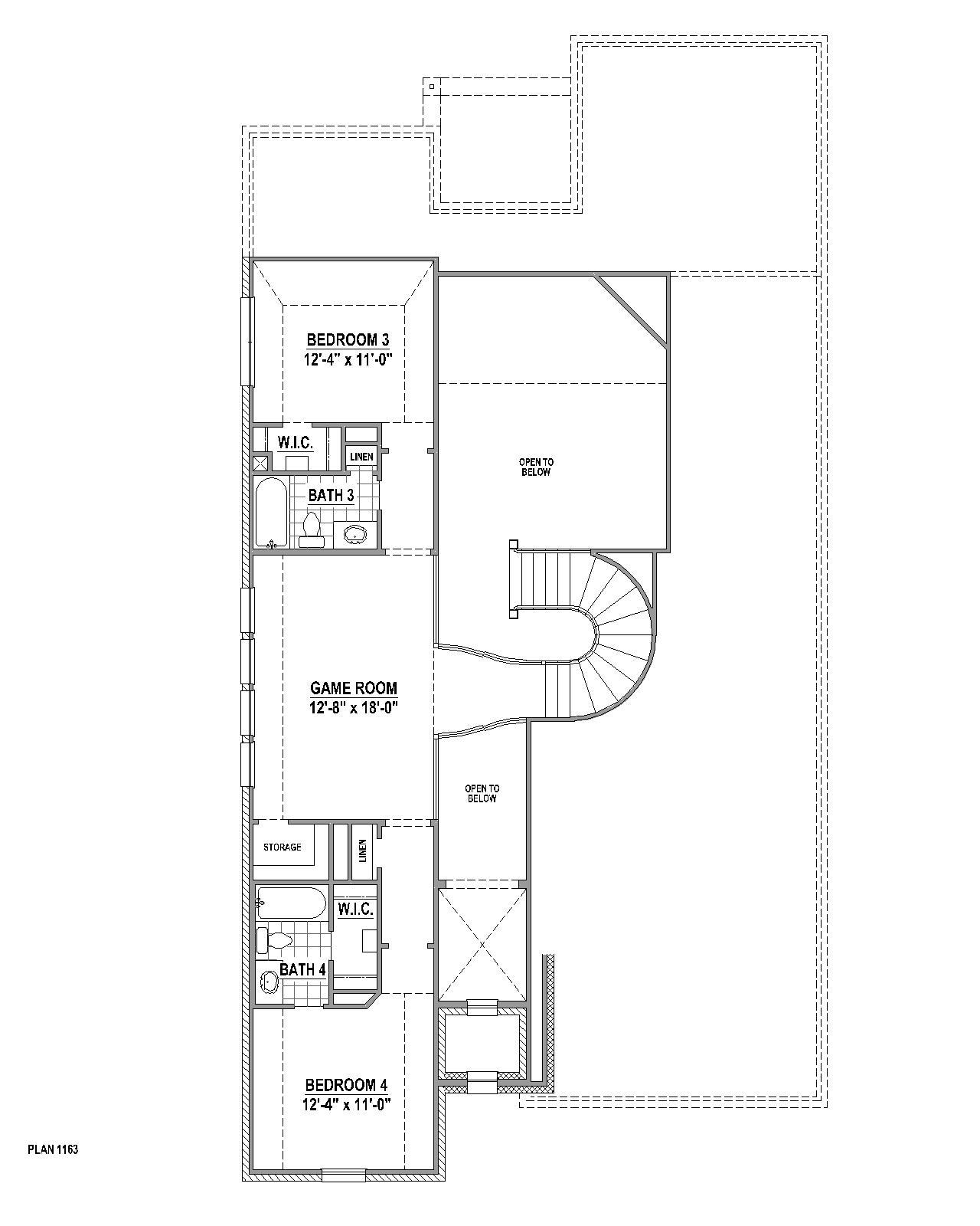 Plan 1163 2nd Floor