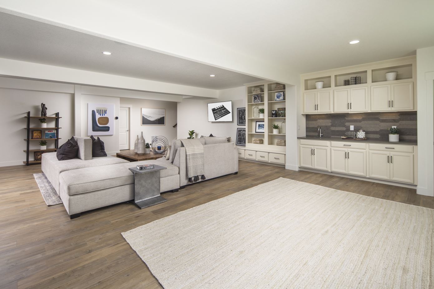 Plan C555 Finished Basement Representative Photo