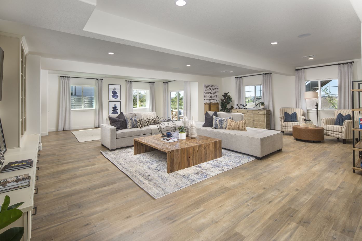 Plan C555 Finished Basement Representative Photo