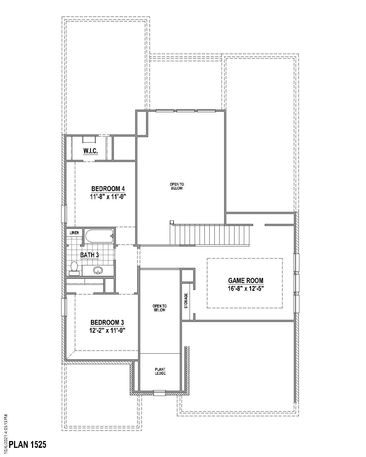 Plan 1525 2nd Floor