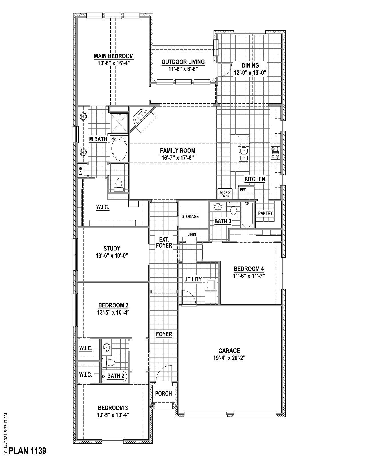Plan 1139 1st Floor