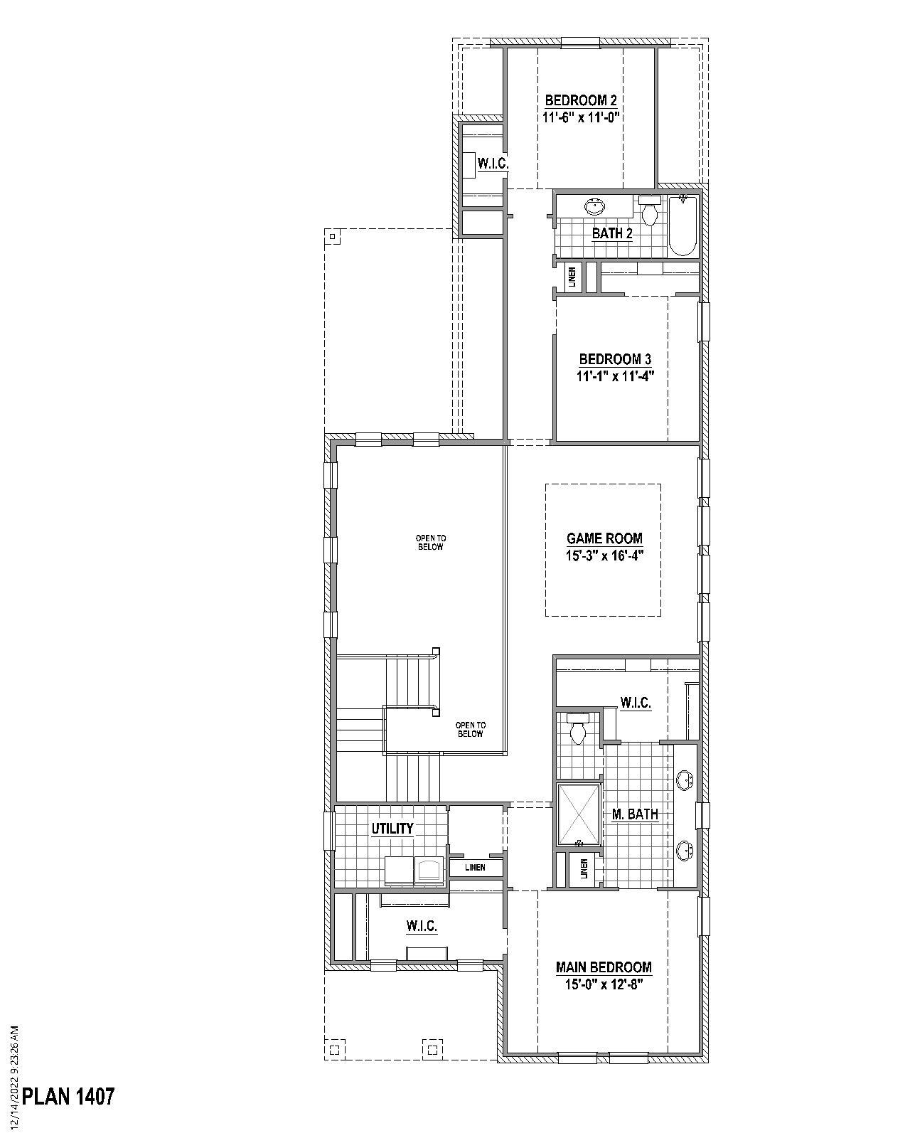 Plan 1407 2nd Floor