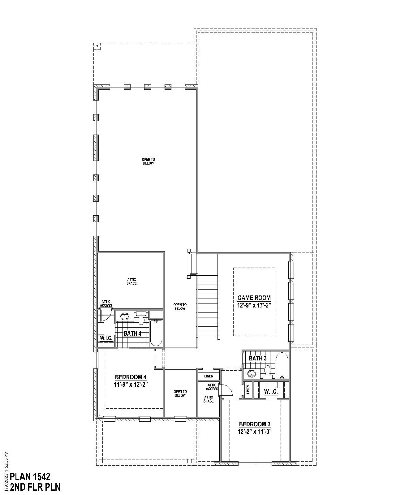 Plan 1542 2nd Floor