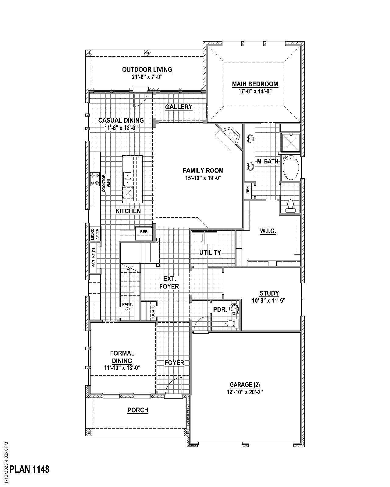 Plan 1148 1st Floor