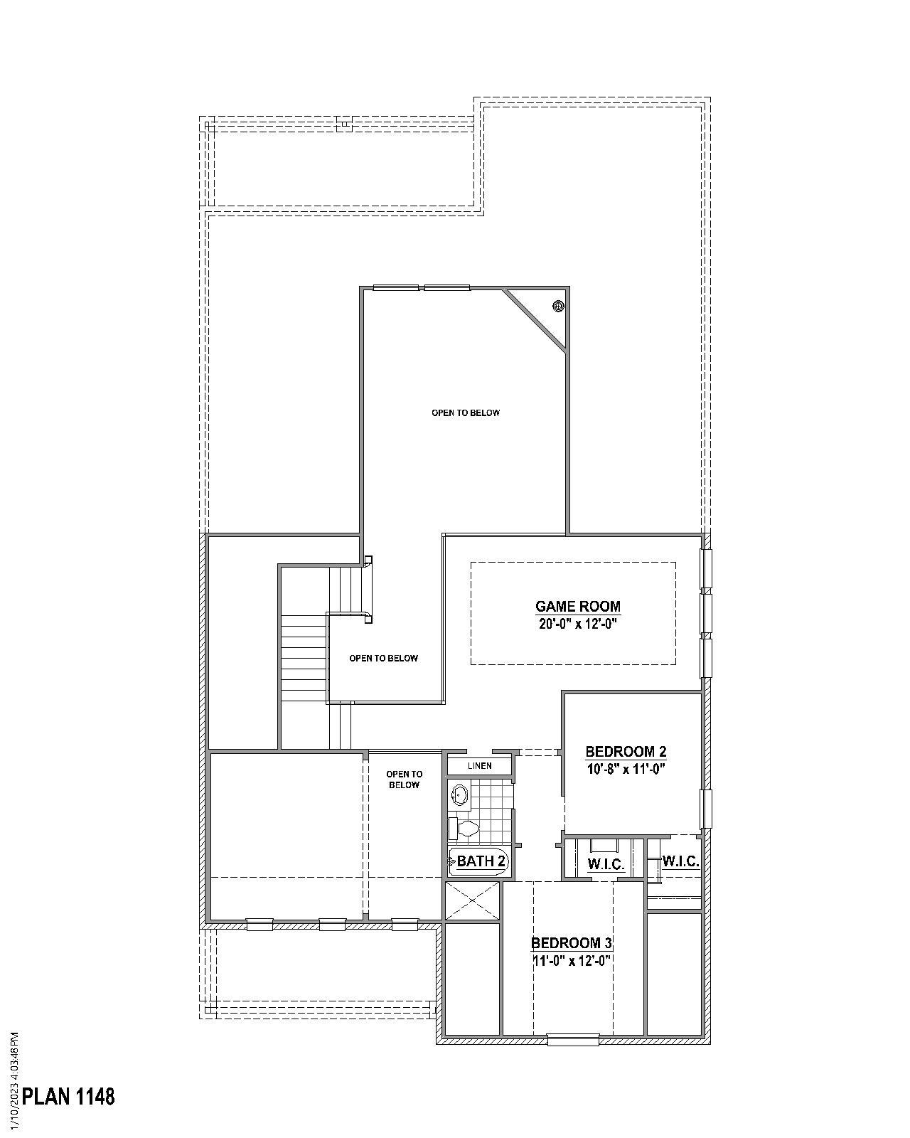 Plan 1148 2nd Floor